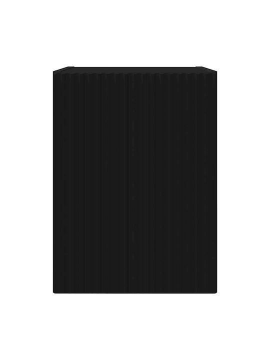 Wall Living Room Cabinet Made of Particle Board Black 30x31x40cm