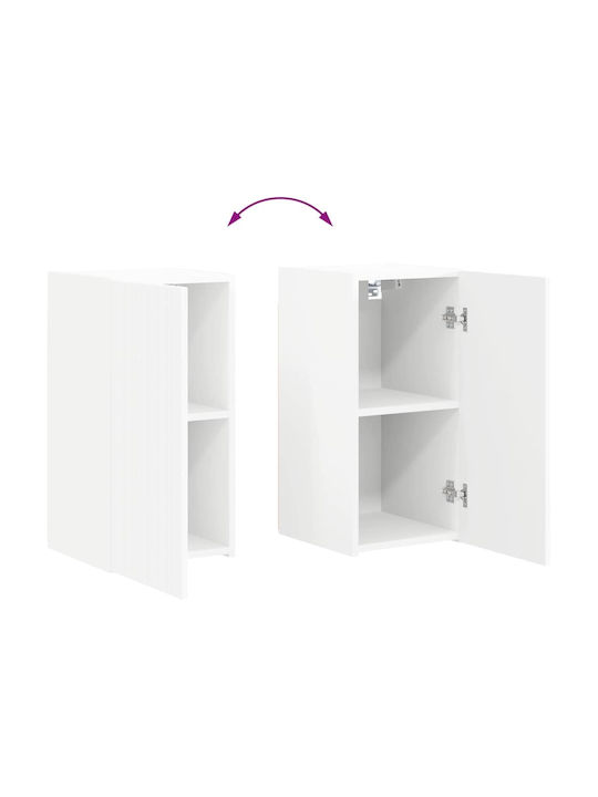 Wand Wohnzimmer Schrank aus Spanplatte Weiß 30x31x60cm