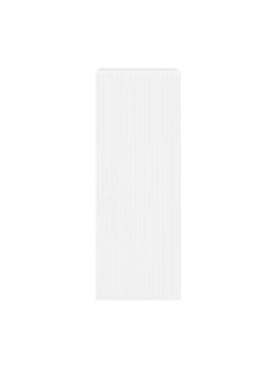 Wall Living Room Cabinet made of Particle Board Bright White 30x31x80cm