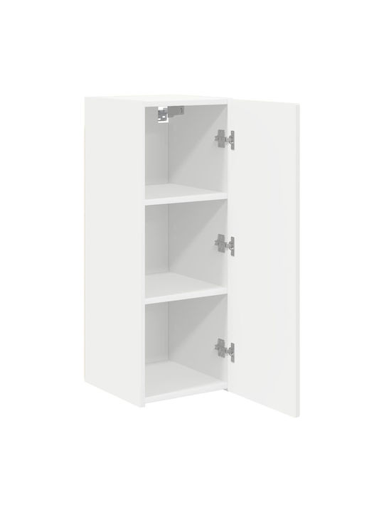 Wand Wohnzimmer Schrank aus Spanplatte Weiß 30x31x80cm