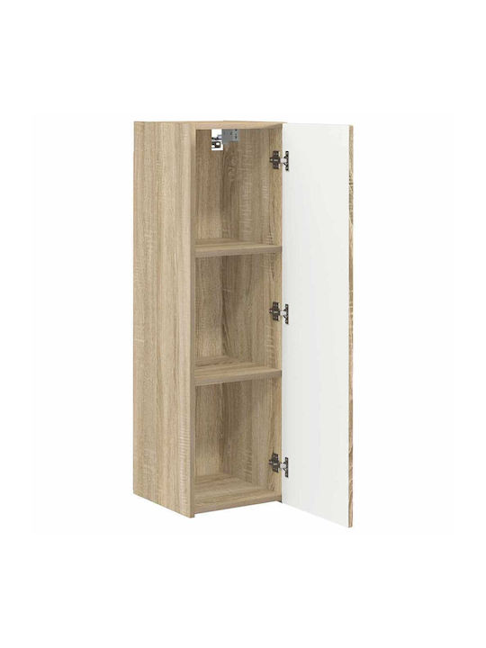 Wand Wohnzimmer Vitrine aus Spanplatte Sonoma 30x31x100cm