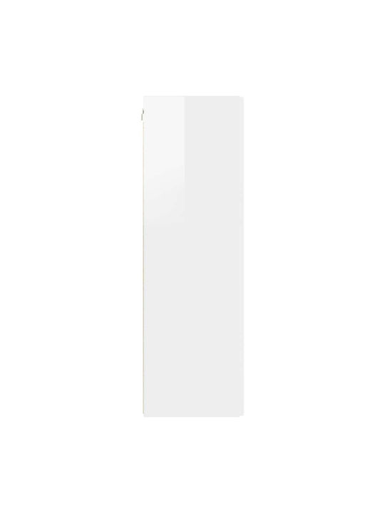 Wall Living Room Cabinet made of Particle Board Bright White 30x31x100cm