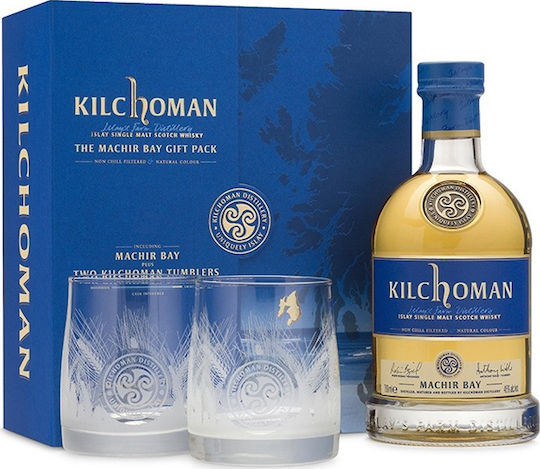 Kilchoman Σύνθεση με Ποτήρια Machir Bay 700ml