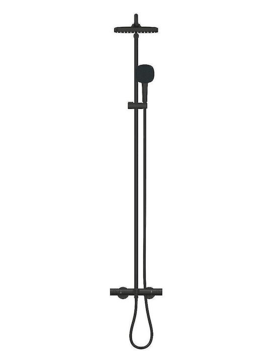 Grohe Duschsäule mit Armatur Schwarz