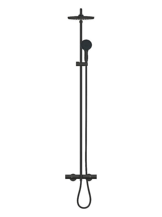 Grohe Стълб за душ с Батерия Черен