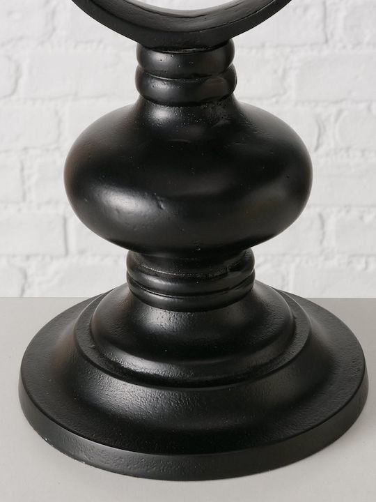 MSA Candle Holder Aluminum Αλουμινένιο in Black Color 15x15x54cm 1pcs