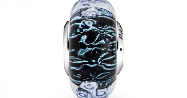 Pandora Pandora Charm Ocean Din Sticlă Murano Valurată Din Argint