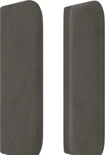 vidaXL Fabric Bed Headboard Dark Gray 103x88cm