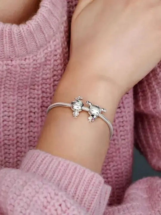 Pandora Boy Charm από Ασήμι