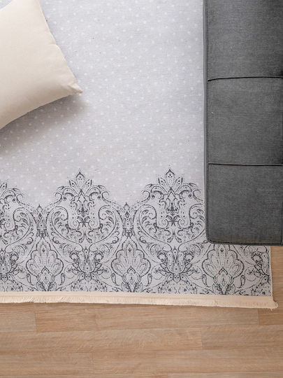 Palamaiki DC006 Χαλί Ορθογώνιο με Κρόσια Γκρι 160x230cm