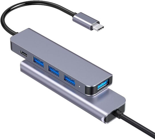 Platinet Hub 4 Θυρών USB 3.2 με σύνδεση USB-C / USB-A