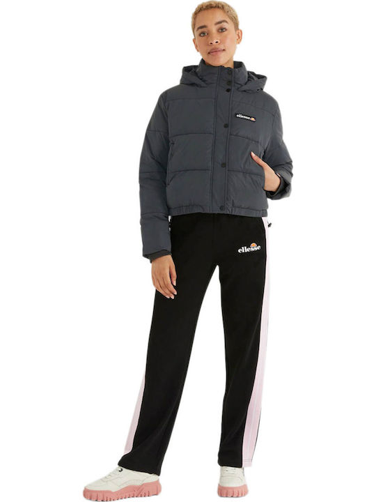 Monolis Women's Short Puffer Jacket for Winter Black