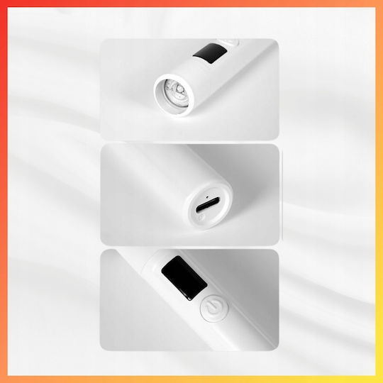 Мини UV Лампа Стойка Zola Маникюр Педикюр 3W LCD Дисплей Пластмасова Бяла