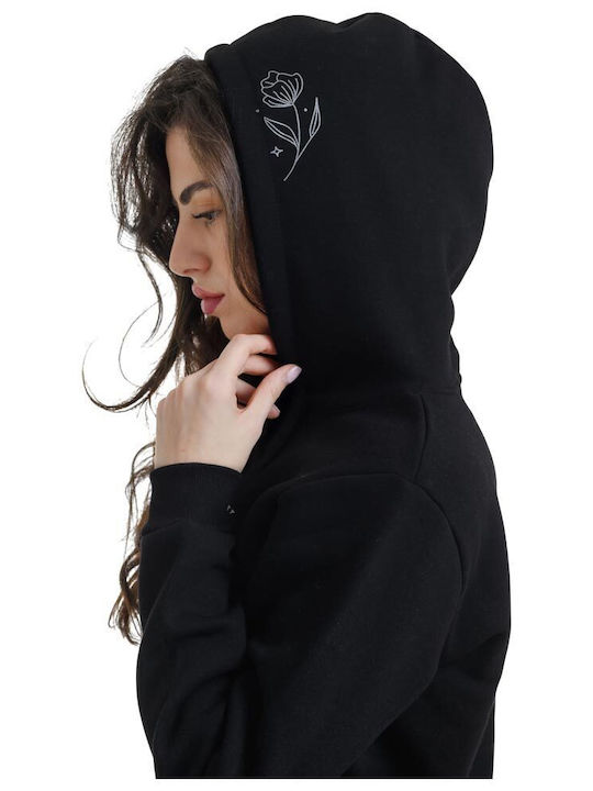 Women's Sweatshirt Hooded Floral