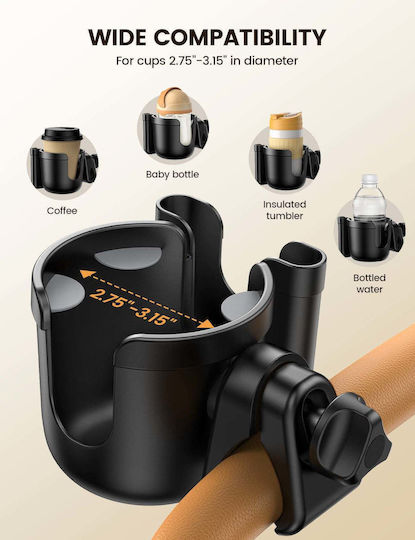 Lamicall Bcsw04 2-1 Cup Holder Mobile Phone Handlebar