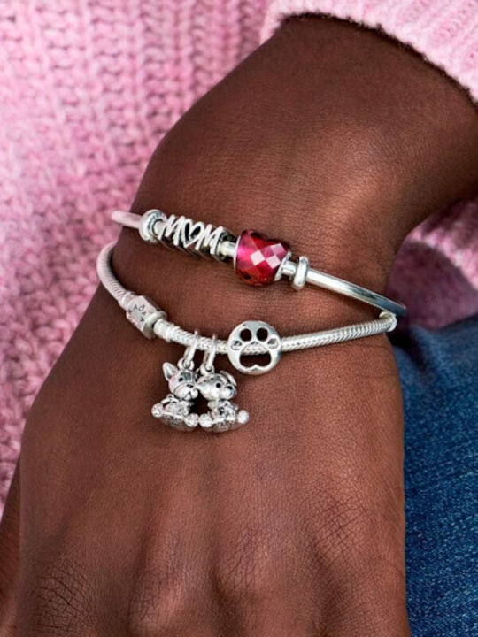 Pandora Отворен Дизайн Висулка Следа От Лапа От Сребро