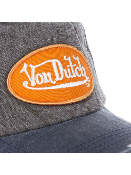 Von Dutch Jockey Baseball Cap Orange Logo