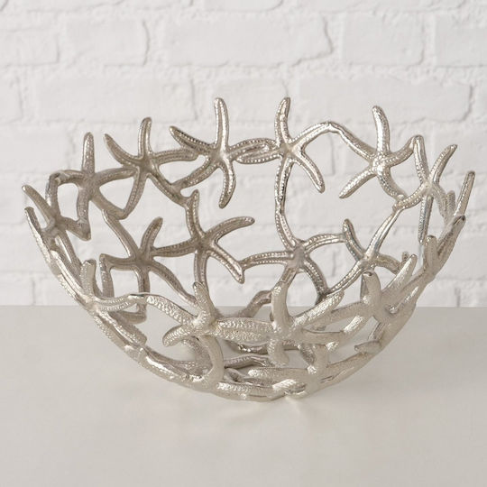 MSA Dekorative Schüssel Aluminium Silber 24x24cm 1Stück