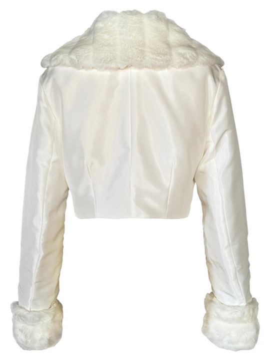 Frauen Pelz White