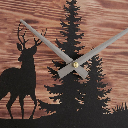 MSA Wall Clock Wooden Pink
