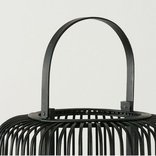 MSA Laterne Bamboo Schwarz 38x38x63cm 1Stück