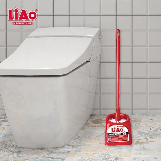 Liao D130001 Plastic Coș de gunoi pentru baie Roșu