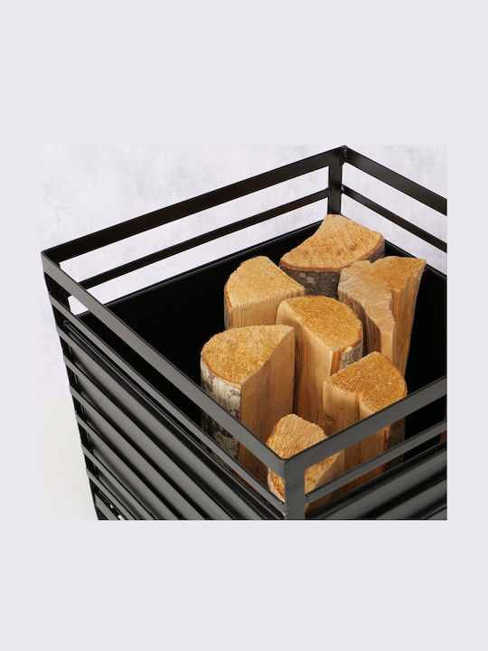 MSA Μεταλλικό Κουτί Αποθήκευσης Ξύλων 40.5x40.5x40cm Μαύρο MSA Μεταλλικό Κουτί Αποθήκευσης Ξύλων 40.5x40.5x40cm Μαύρο