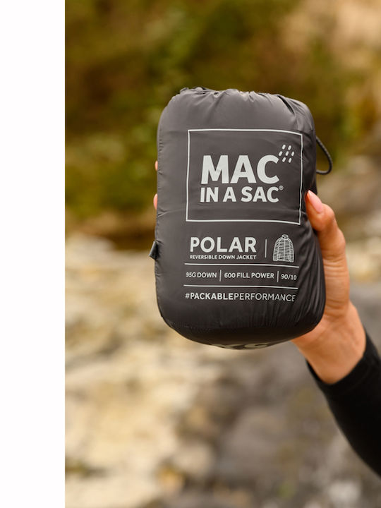 Kurzes Damenjacke Beidseitig Für Winter Schwarz, Kohle