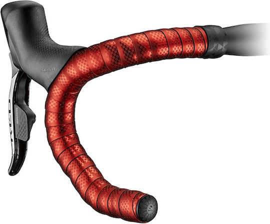 Bicycle Handlebar Tape Ciclovation Poly Touch Vapor Metallic Red