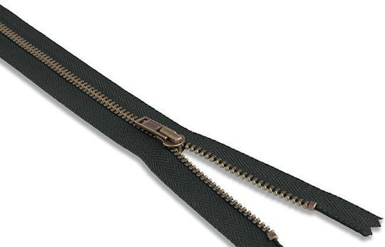 YKK Reißverschluss Blau aus Metall 20cm.