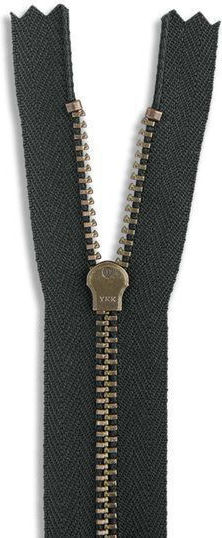 YKK Reißverschluss Blau aus Metall 20cm.
