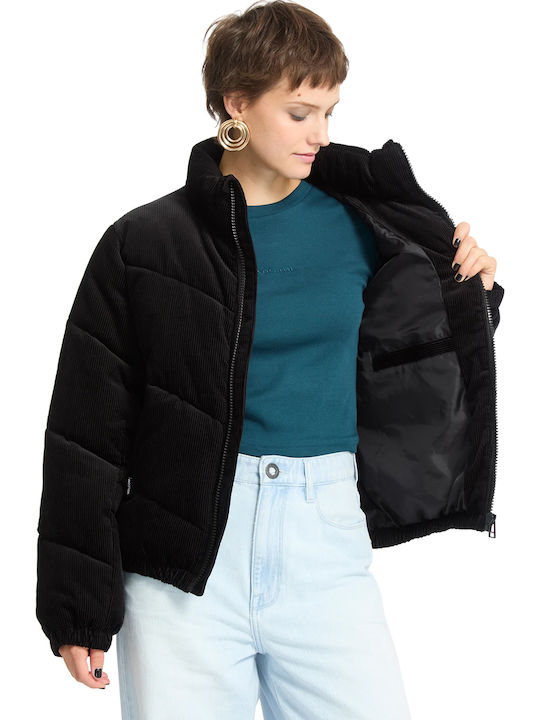 Cord'n Stone Women's Short Lifestyle Jacket for Winter Black