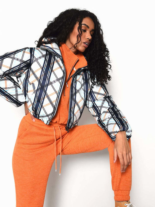 Damen Puffer Jacke für Winter Multicolour