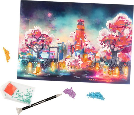 Nice Diamantiny Level Up Creative Mosaic Game Set Japan Fantasy Night Multicolored Diamonds 96311 6+ Years