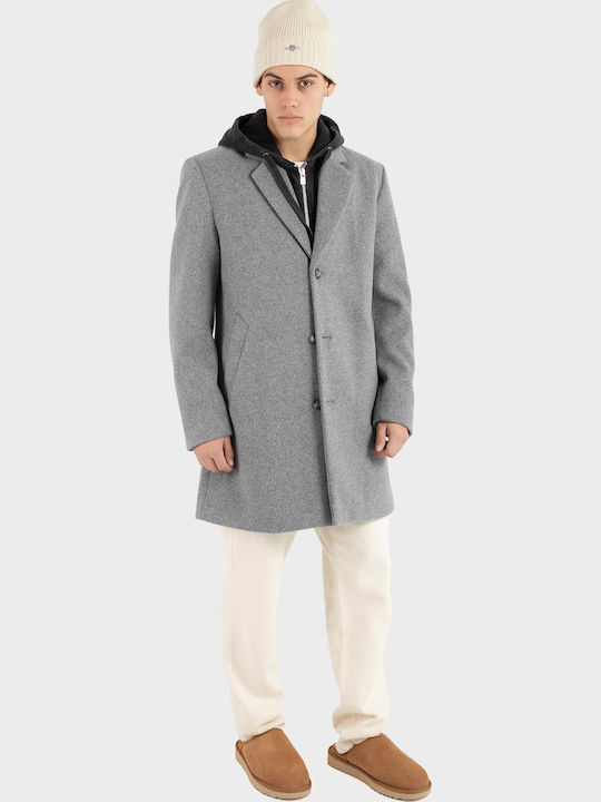 Мъжко палто Medium Grey Melange
