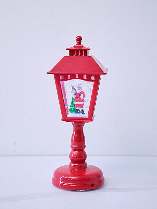 Ornament de Crăciun Lanternă Luminat cu Moș Crăciun 1buc
