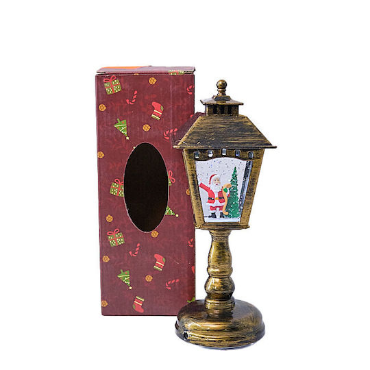 Christmas Decorative Traffic Light Lighted with Santa Claus