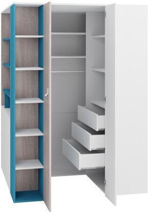 Camteso 113 Τρίφυλλη Ντουλάπα Γωνιακή 135x135x190cm Camteso 113 Τρίφυλλη Ντουλάπα Γωνιακή 135x135x190cm