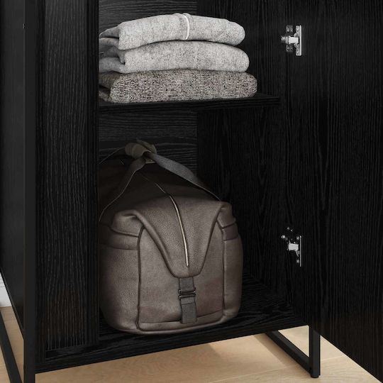 Doppeltür Kleiderschrank Black 50x50x200cm