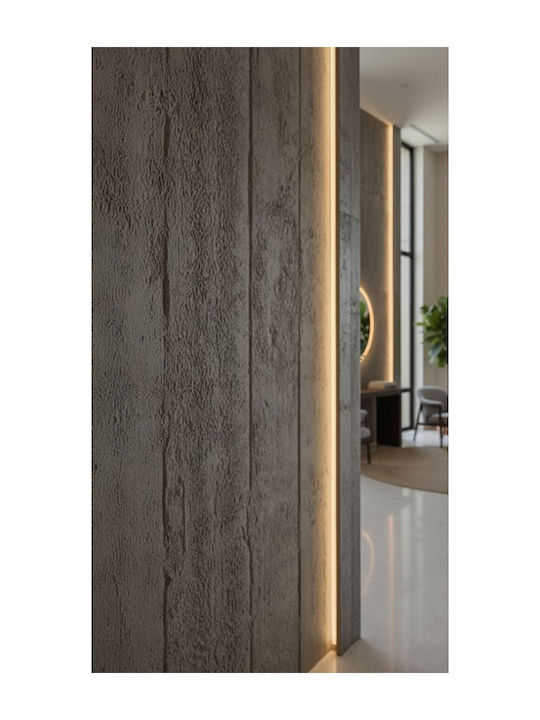 Panouri Decorative 3d Din Plastic Cu Adeziv Gri 60x120cm