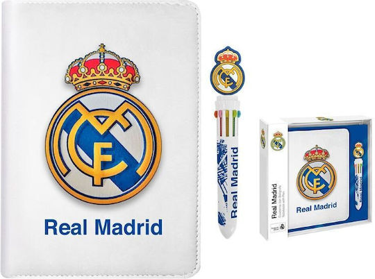 Real Madrid Kinder Schreibwaren-Set Anti-Stress-Notizbuch Mehrfarbiger Stift