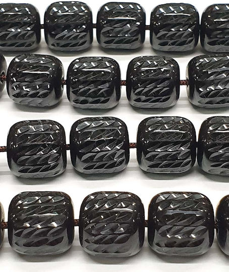 Roloi Komboloi Graven Mastic Worry Beads with 33 Beads Black 39cm