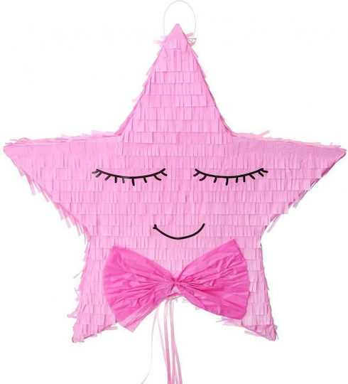 Pink Star Pinata 45x8x43cm