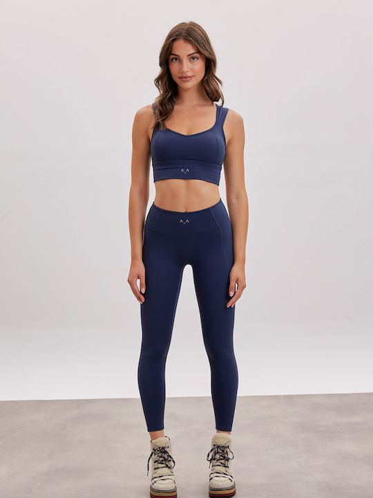 Women's Legging Navy Blue, Stone Blue