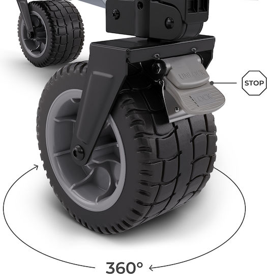 Rollster Dump Cart & Foldable Garden Cart Four-wheel