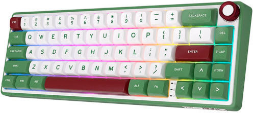 Royal Kludge R65 Gaming Mechanical Keyboard with Chartreuse Switches and RGB Lighting English US Green