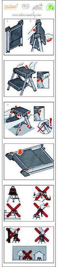Inter Ceramic Step Ladder Iron with 1 Step