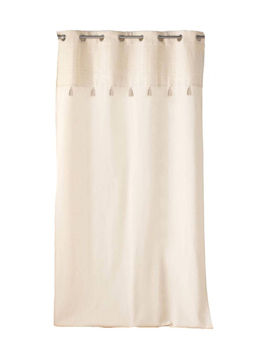 Douceur d'Intérieur Curtain with Grommet Beige 140x240cm