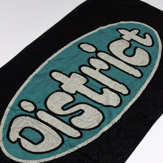 District75 Beach Towel Cotton Black 160x80cm.