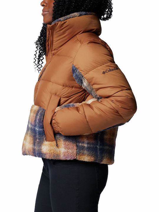 Leadbetter Point Ii Women's Short Lifestyle Jacket for Winter Camel Brown